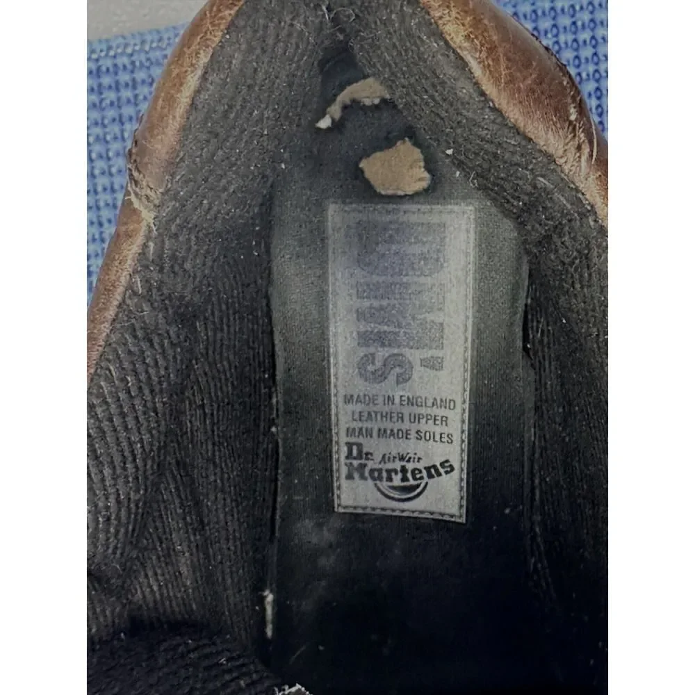 Dr‎ Doc Martens 8550 Boots 5 Eye 1 Hook VINTAGE VTG. MADE IN ENGLAND UK SZ. 6